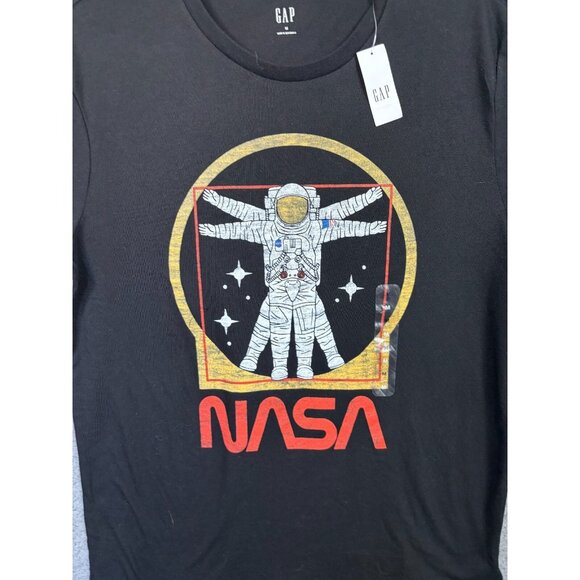 Gap NASA (Astronaut) Mens T- shirt Black, Medium, cotton blend. New With Tag's. - Picture 3 of 5